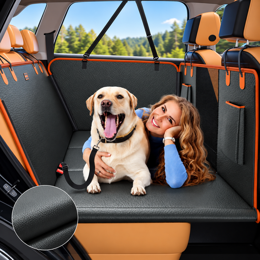 Petkera™ PU Leather Dog Car Seat Cover