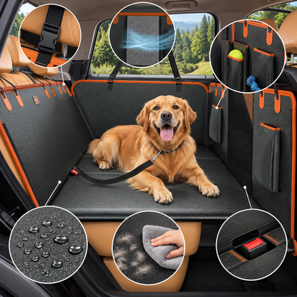 Petkera™ PU Leather Dog Car Seat Cover