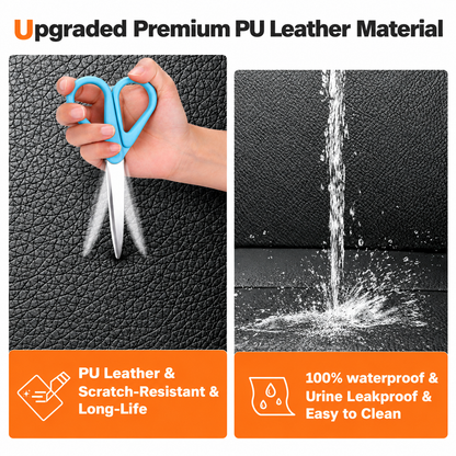 Petkera™ PU Leather Dog Car Seat Cover